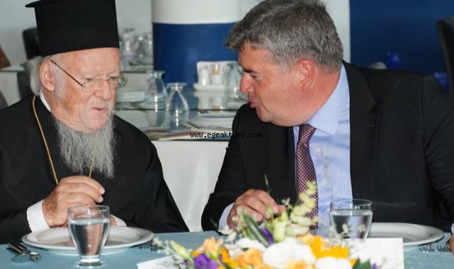 Bartholomeos’tan  Başkan Oran’a büyük övgü