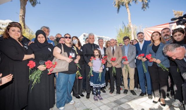 Başkan Soyer depremin ikinci yılındaki anma töreninde konuştu