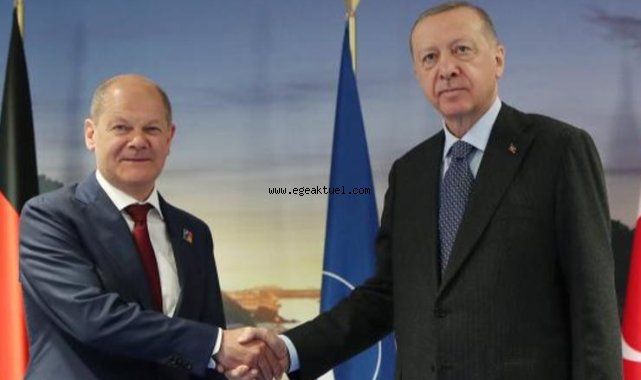 Erdoğan, Scholz ile görüştü