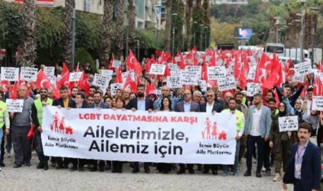 İzmir'de LGBT karşıtı mitinge iki rektör, il milli eğitim müdürü ve il müftüsü katıldı