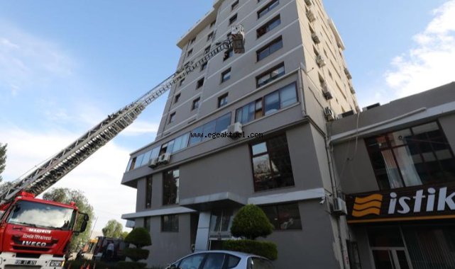 Narlıdere’de gerçeğini aratmayan yangın tatbikatı
