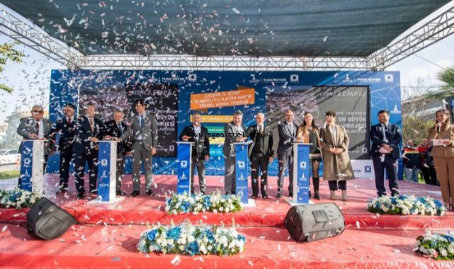 Başkan Soyer Çeşme’deki tarihi yatırımın temel atma töreninde konuştu