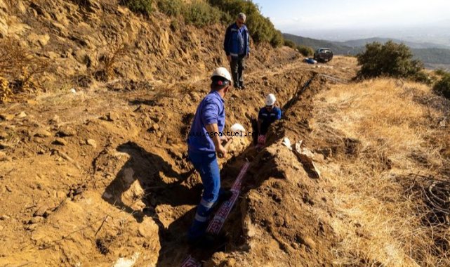 İZSU Ödemiş’in kırsal mahallelerinde su hatlarını yeniliyor