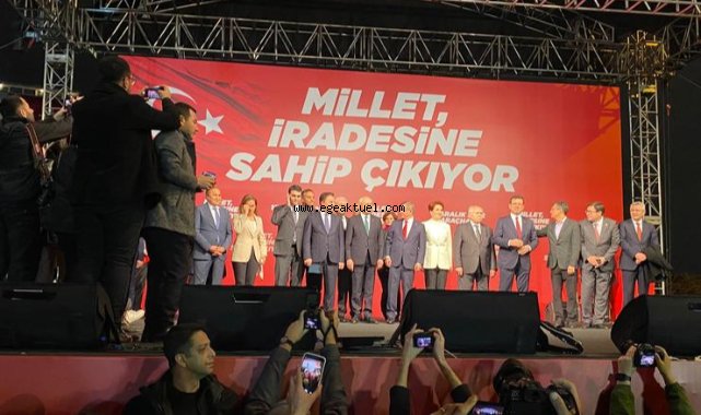 Saraçhane’de tarihi buluşma: Altılı Masa meydana indi