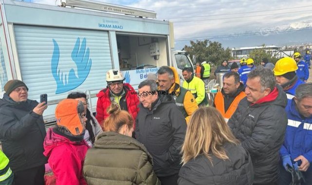 Başkan Batur deprem bölgesinde