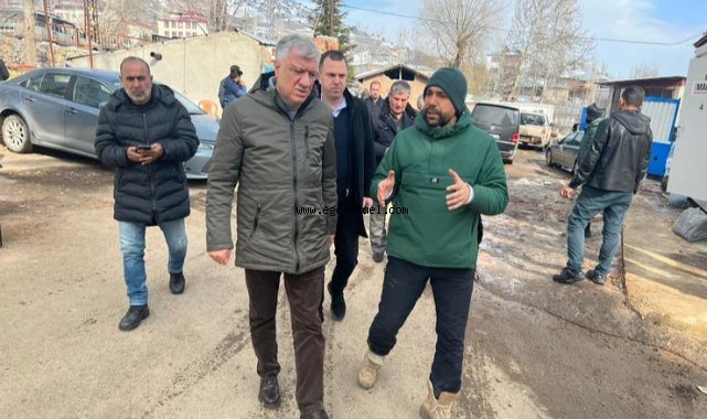Başkan Engin’den deprem bölgesine ziyaret