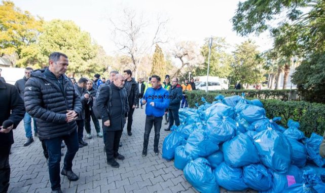 Başkan Soyer Fuar İzmir ve Kültürpark’taki yardım çalışmalarını yerinde inceledi