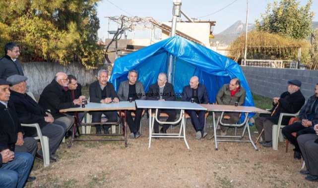 Başkan Soyer Osmaniye’de depremden etkilenen köyleri ziyaret etti