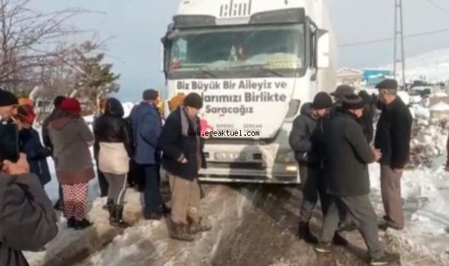 Bayraklı Belediyesinin yardım tırları umut oluyor