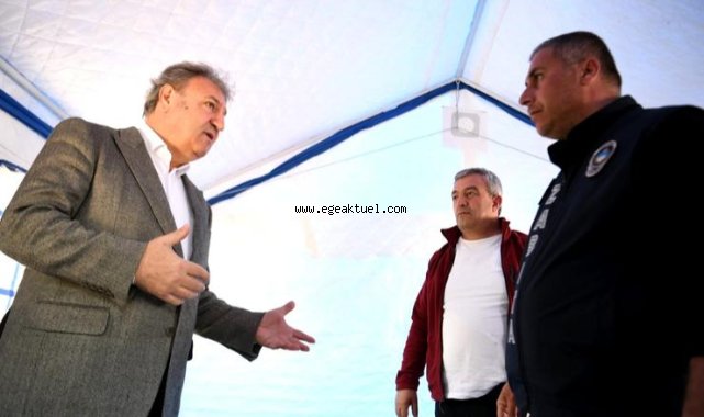 Bornova'nın çadırları deprem bölgesinde