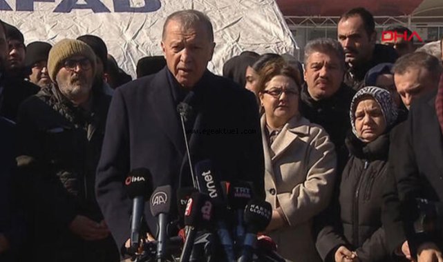Erdoğan: Depremde can kaybı 8 bin 574