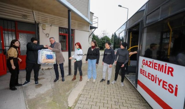 Gaziemir’den depremzedelere büyük destek