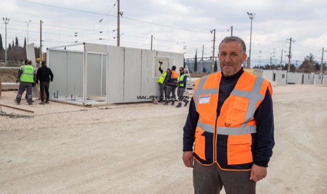 İzmir Büyükşehir, Kahramanmaraş’ta 232 konteynerli kent kuruyor