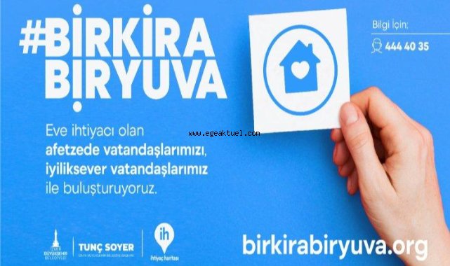 İzmir’de depremzedeler için “Bir Kira Bir Yuva” kampanyası başlatıldı