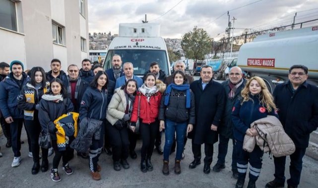 Konak’tan Hatay’a yardım konvoyu yola çıktı