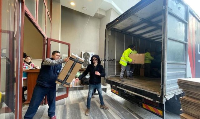 Narlıdere’de toplanan yardımlar deprem bölgesine gönderiliyor