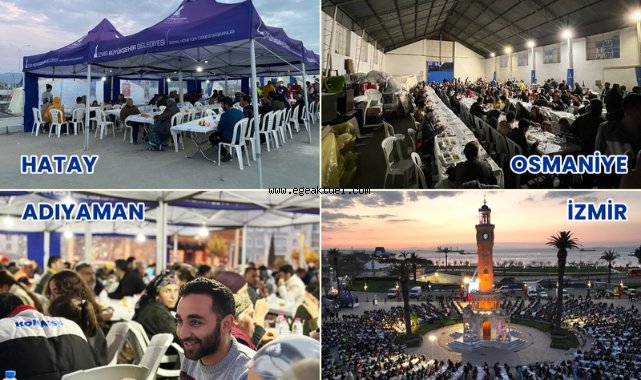 4 ilde 25 bin kişilik iftar sofrası