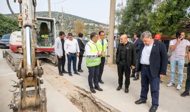 Başkan Soyer, Çeşme'deki yatırımları inceledi
