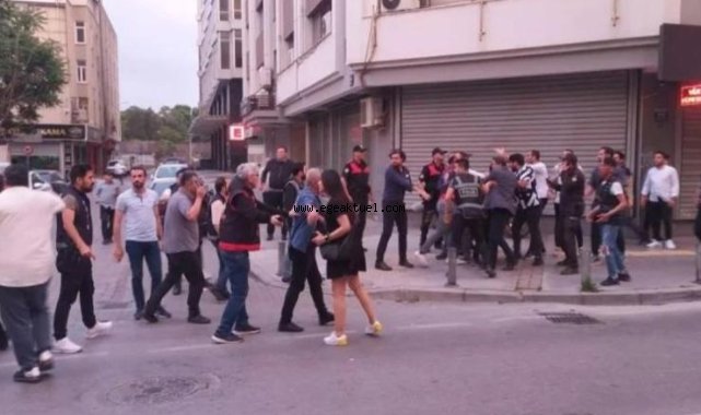 İzmir’de AKP’liler ile CHP'liler arasında arbede yaşandı!