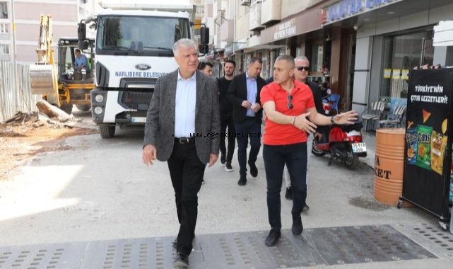 Narlıdere’de asfalt mesaisi