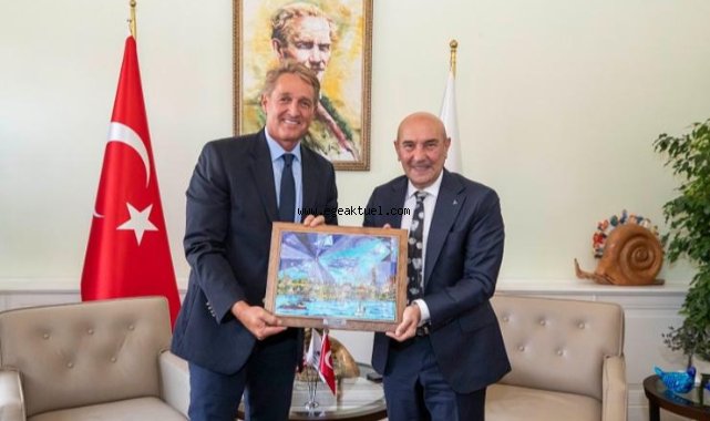 Başkan Soyer ABD Büyükelçisi Jeffry Flake’i ağırladı
