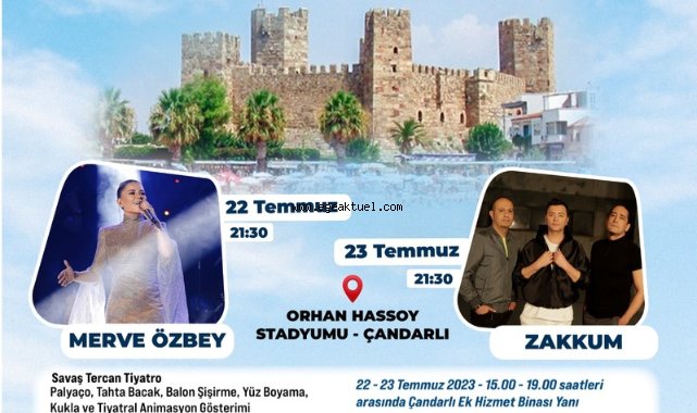 Festival heyecanı Çandarlı’da başlıyor