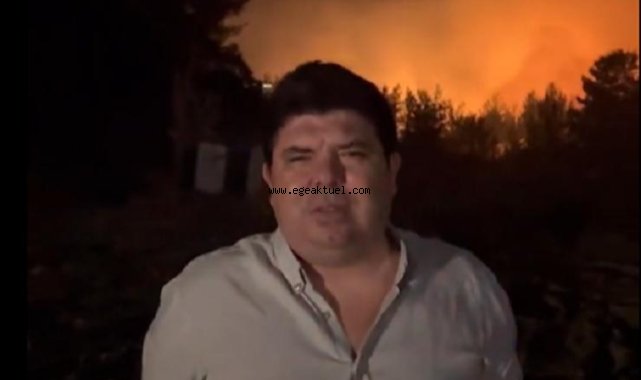 Buca'da orman yangını! Başkan Erhan Kılıç bilgilendirme yaptı