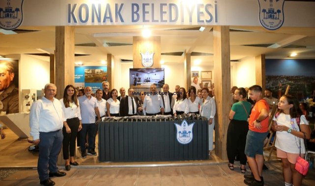 Konak Belediyesi’nin Fuar standı yoğun ilgi görüyor