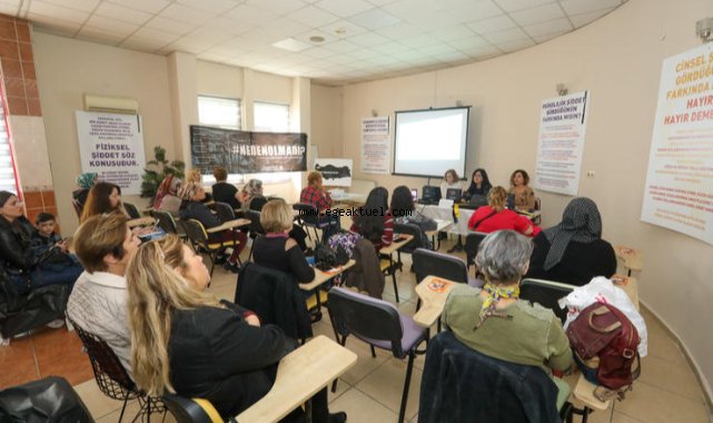Buca’da şiddete karşı farkındalık yaratıldı