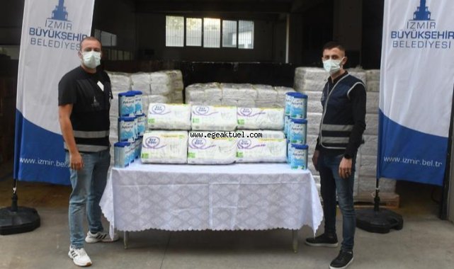 Büyükşehir bez ve mama desteğinde 100 bini aştı