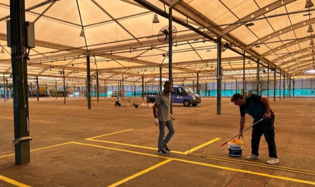 Karşıyaka’nın pazar yerlerine kış bakımı