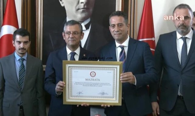 Özgür Özel mazbatasını aldı