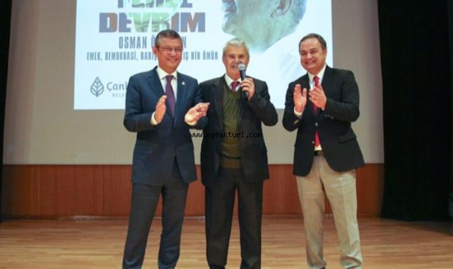 Özgür Özel'den Osman Özgüven'e yaşam boyu onur plaketi