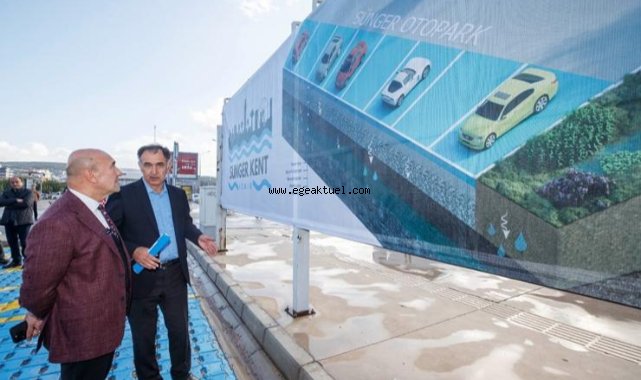 Türkiye’nin ilk sünger otoparkı İzmir’de