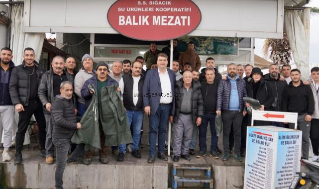 Belediyeden balıkçılara destek
