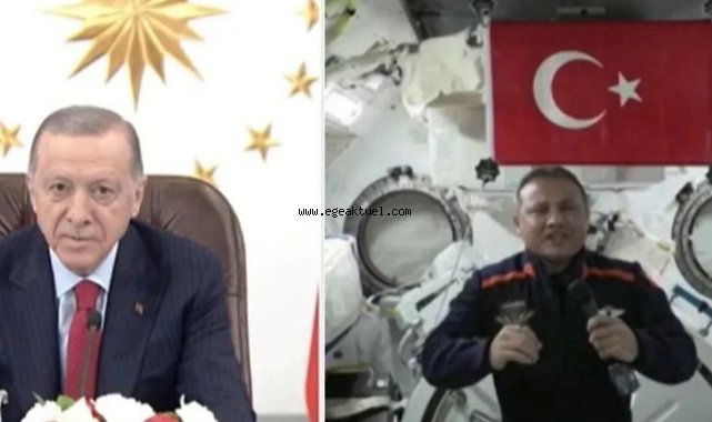 Erdoğan, Alper Gezeravcı'yla canlı yayında konuştu