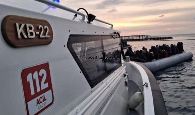 İzmir açıklarında 185 kaçak göçmen yakalandı