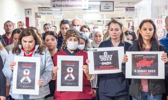 6 Şubat depreminde hayatını kaybedenler İzmir’de anıldı