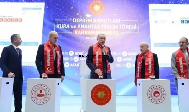 'Asrın felaketinin altından asrın dayanışması ile kalktık'