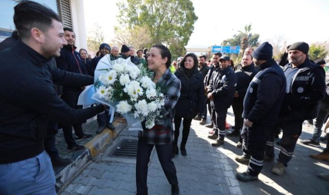Belediye Emekçileri Filiz Başkan’ı Alkışlarla Karşıladı