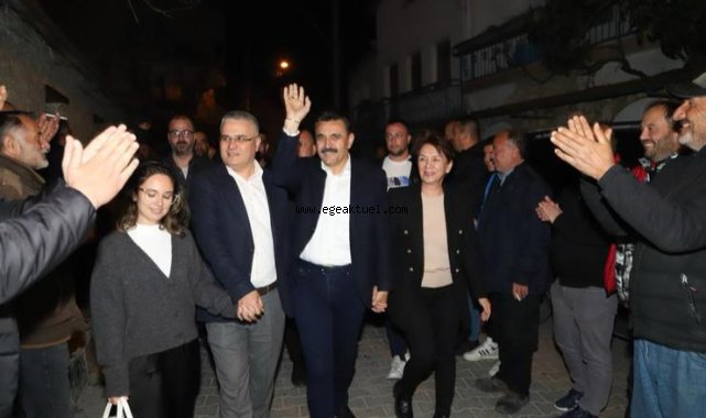 Başkan Kırgöz’ün 1300 araçla çıkarma yaptığı Bademli ziyareti büyük mitinge dönüştü