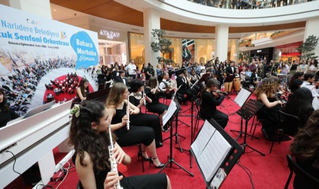 Çocuk senfoni orkestrası ‘Bahara Merhaba’ dedi