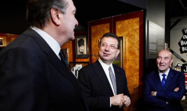 İmamoğlu'nun ziyaretine Tunç Soyer de eşlik etti: Umuyorum güzel günlerde birlikte oluruz