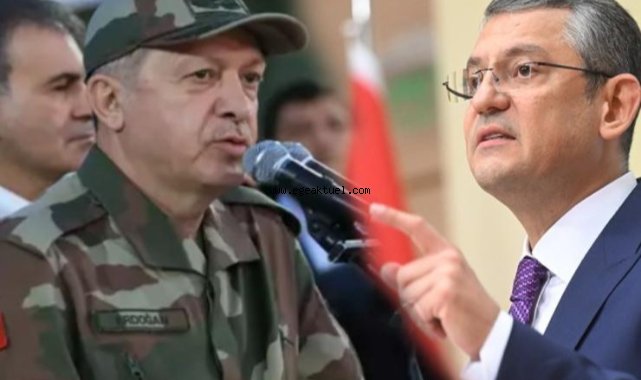 Özgür Özel'den Erdoğan'a kamuflaj çıkışı