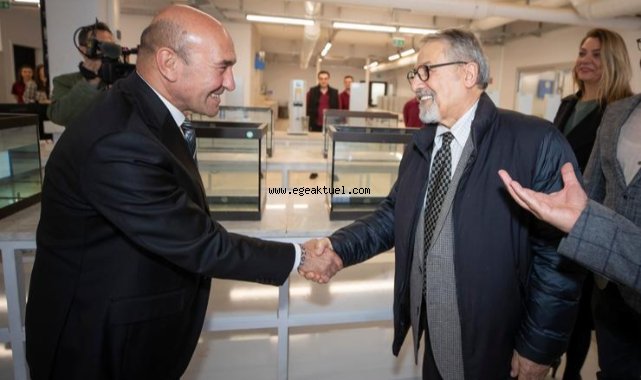 Prof. Dr. Naci Görür İzmir’deki yapı ve zemin laboratuvarını ziyaret etti