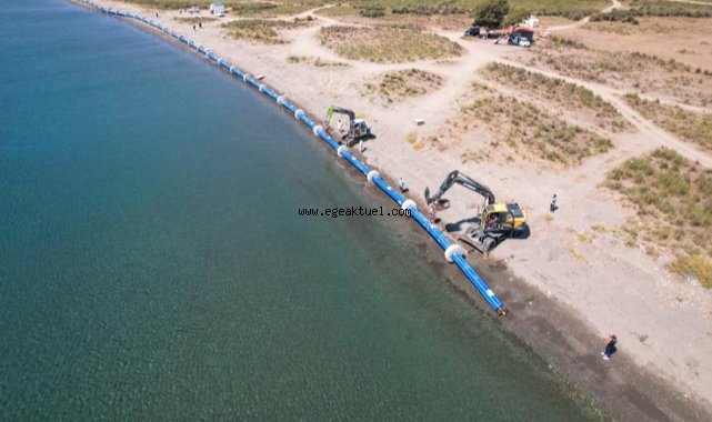 Akarca Koyu’nun su kalitesini artıracak projede sona doğru