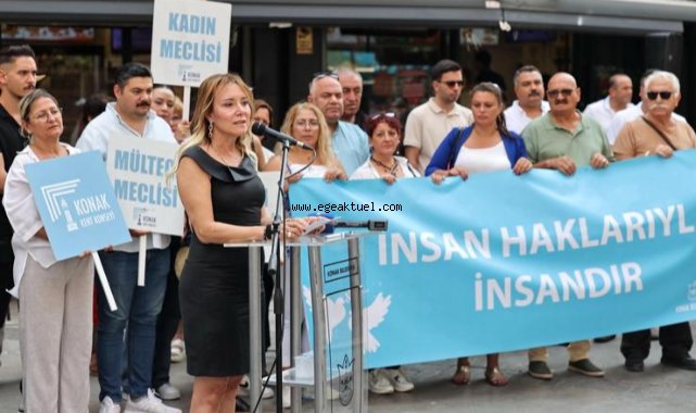 Barış güvercinleri Konak’ta havalandı