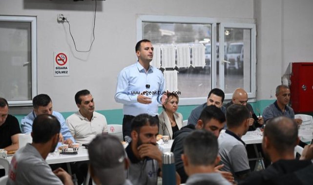 Başkan Eşki, temizlik işçileriyle bir araya geldi