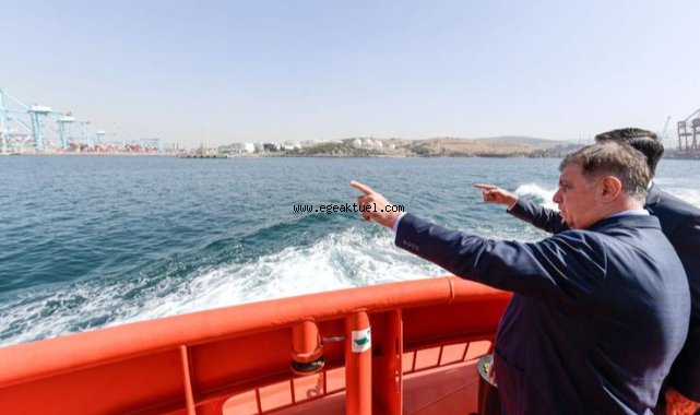 Başkan Tugay Aliağa’da liman bölgesini inceledi