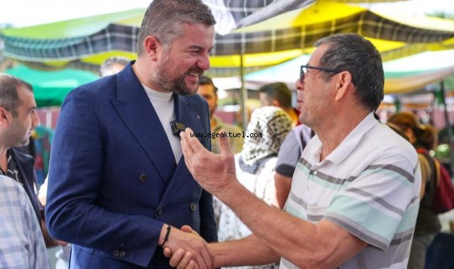 Belediye Başkanı Görkem Duman, pazarın nabzını tuttu